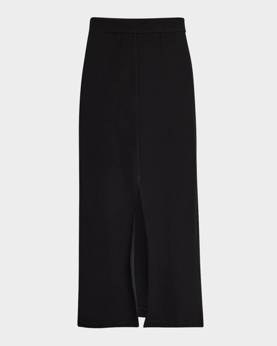 Petite Washable Stretch Crepe Midi Skir